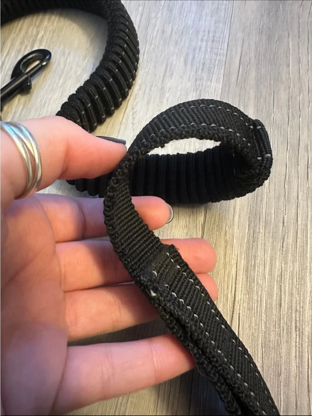 Black Reflective Bungee Leash